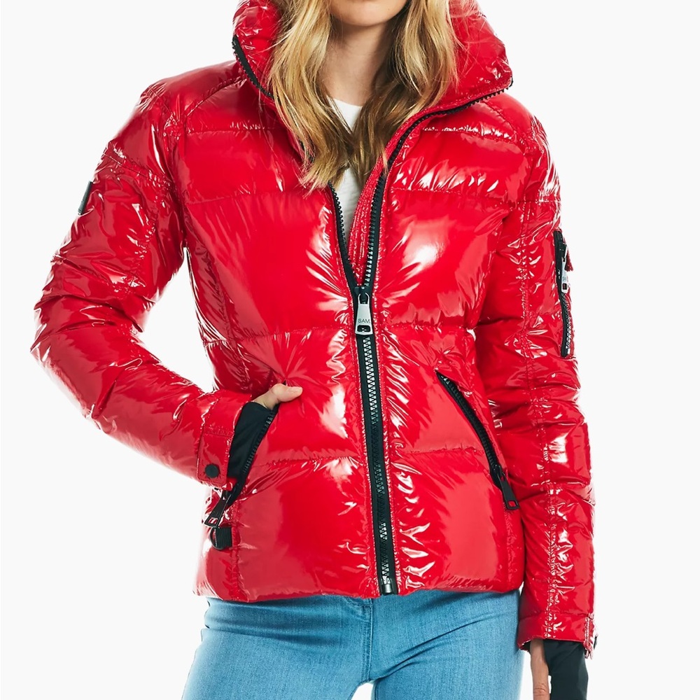 SAM freestyle puffer jacket in salsa red orig. $400